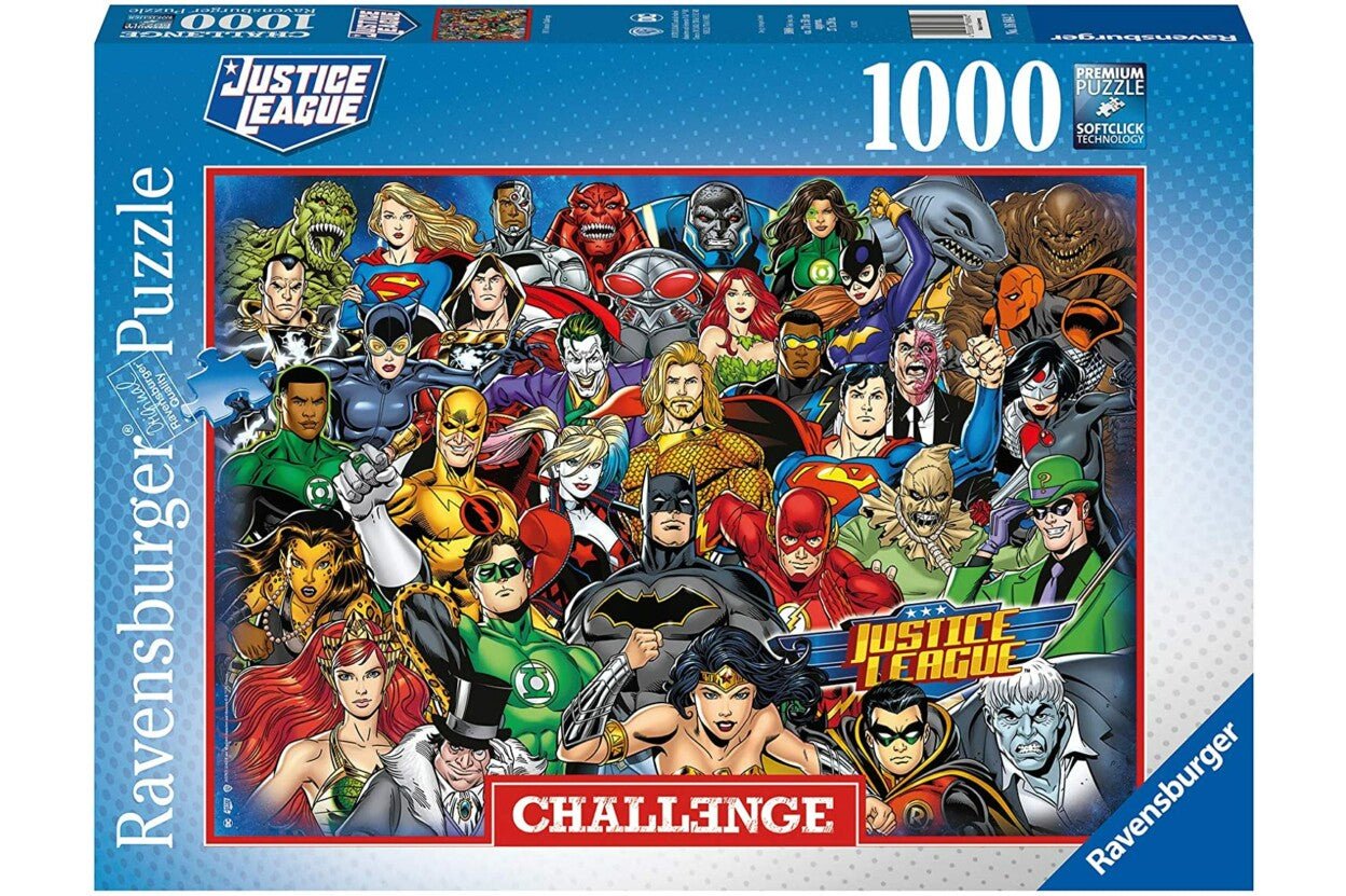 Challenge - DC Comics - Az Igazság Ligája Ravensburger 1000 darabos kirakó puzzle (RA - 16884) - puzzlegarden
