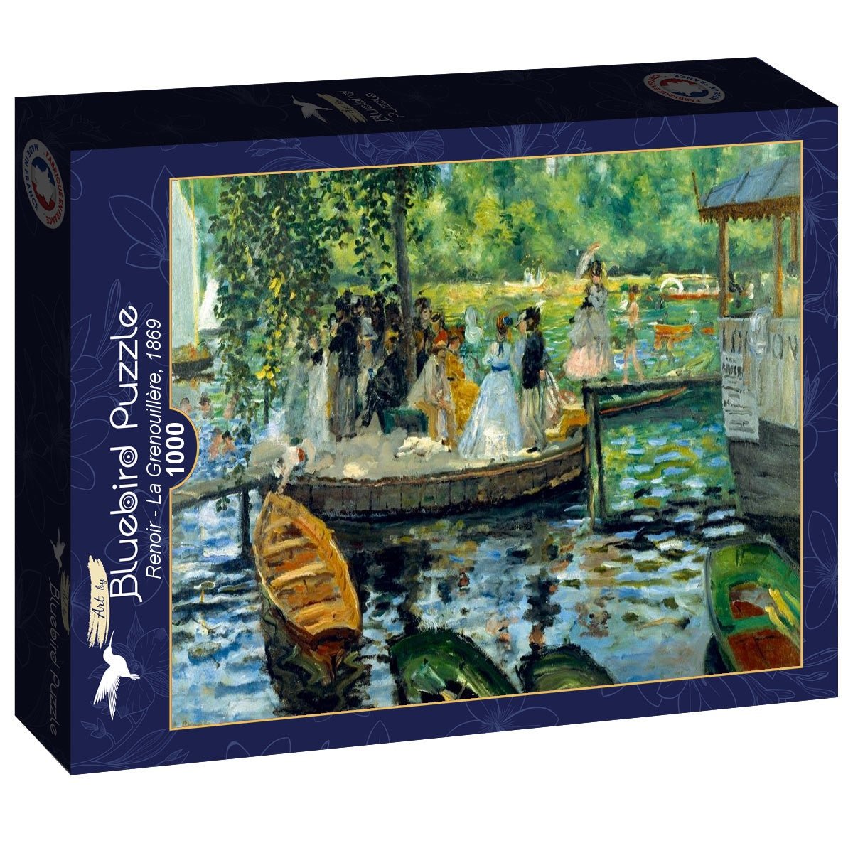 Renoir - La Grenouillere Bluebird 1000 darabos kirakó puzzle (BB - 60284) - puzzlegarden