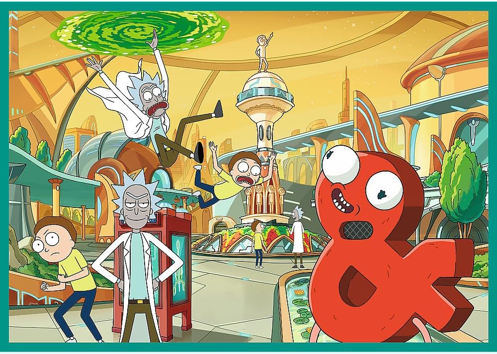 Rick és Morty kifordított világa - 4x250 Trefl 250 darabos kirakó puzzle (TR - 13338) - puzzlegarden