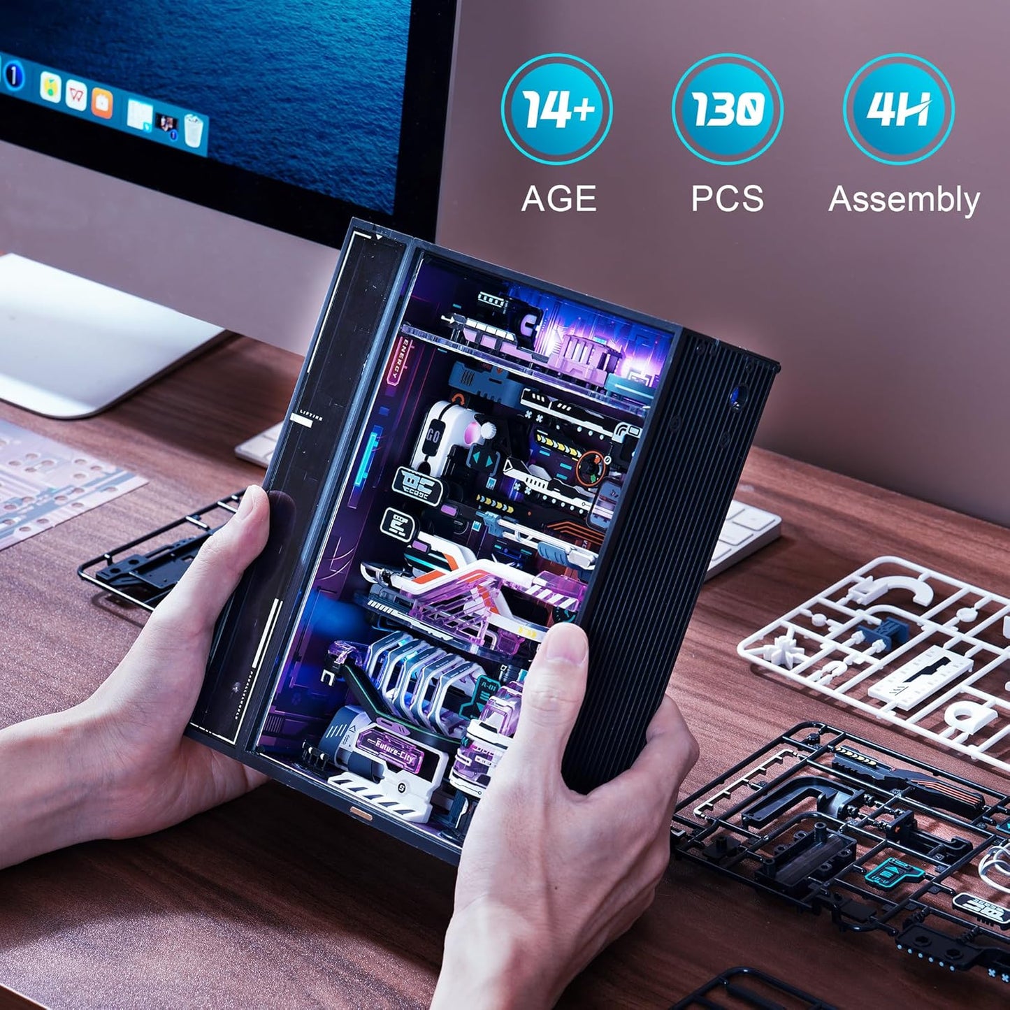 Rokr - A jövő városa Golyópálya Robotime 140 darabos kirakó puzzle (RO - MR02S) - puzzlegarden