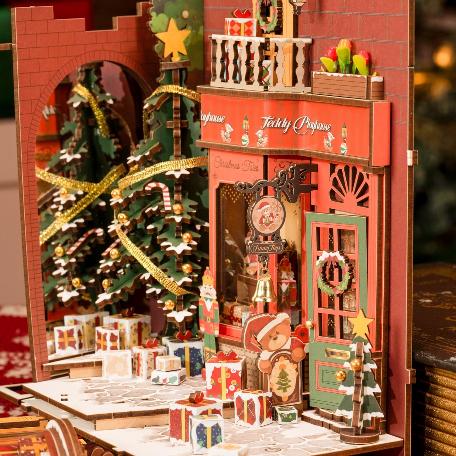 Rolife - Karácsonyi Utca Robotime 289 darabos kirakó puzzle (RO - TGC06) - puzzlegarden