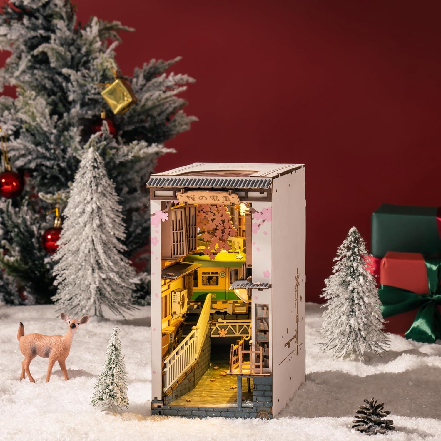 Rolife - Sakura Expressz Könyvkuckó Robotime 340 darabos kirakó puzzle (RO - TGB01) - puzzlegarden