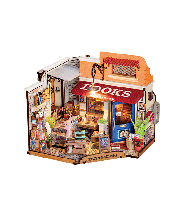 Rolife - Sarki könyvesbolt Robotime 108 darabos kirakó puzzle (RO - DG164) - puzzlegarden