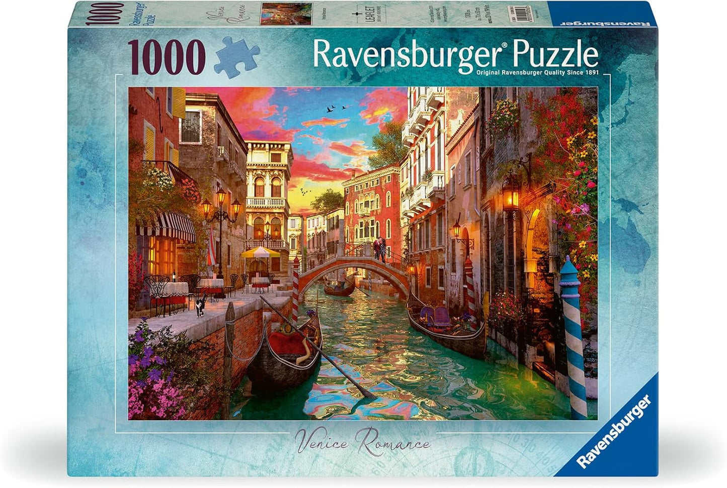 Romantikus séta Velencében Ravensburger 1000 darabos kirakó puzzle (RA - 12000056) - puzzlegarden