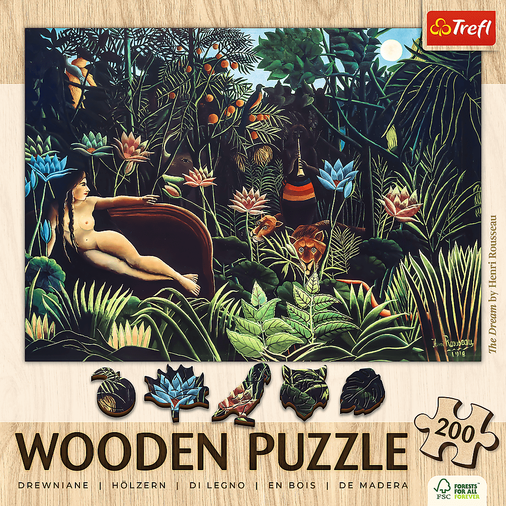 Rousseau - Az Álom - FA Kirakó! Trefl Wood Craft 200 darabos kirakó puzzle (TR - 20253) - puzzlegarden