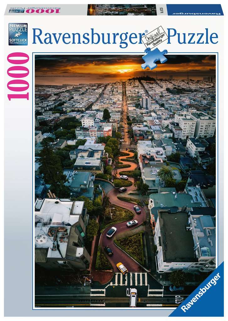 San Francisco Lombard Street Ravensburger 1000 darabos kirakó puzzle (RA - 16732) - puzzlegarden