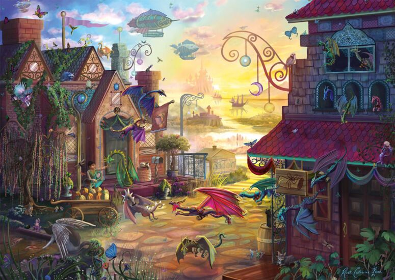 Sárkányposta Schmidt Spiele 1000 darabos kirakó puzzle (SCH - 57584) - puzzlegarden