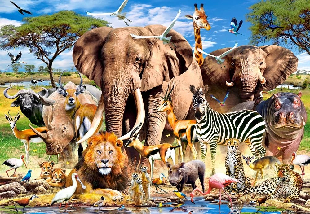 Savanna Animals Castorland 1500 darabos kirakó puzzle (C - 151950) - puzzlegarden