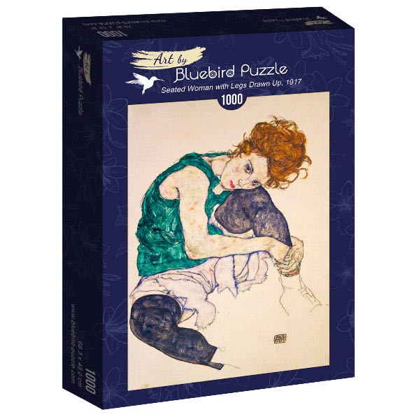 Schiele - Ülő nő felhúzott térddel Bluebird 1000 darabos kirakó puzzle (BB - 60092) - puzzlegarden