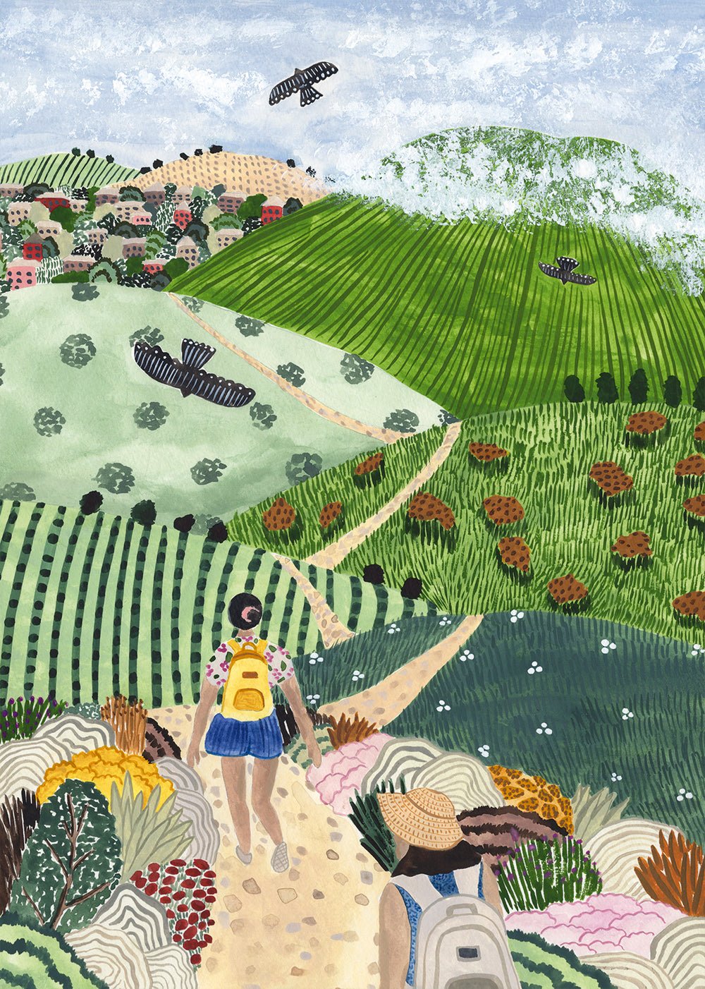 Séta a szőlőültetvények között Pieces & Peace 1000 darabos kirakó puzzle (PaP - 0023) - puzzlegarden