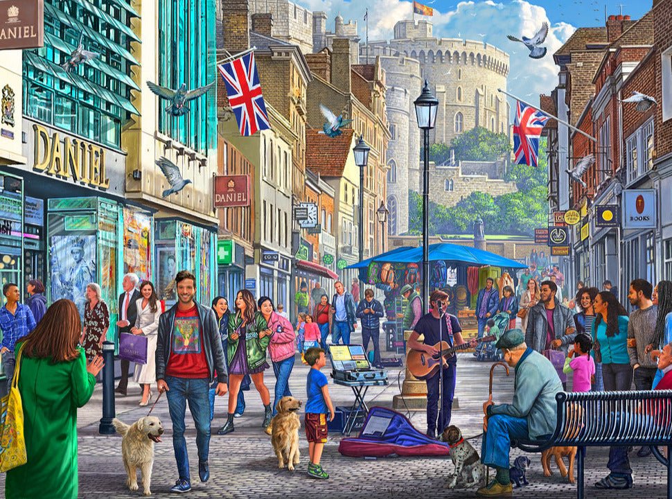 Séta Windsor - ban Gibsons 1000 darabos kirakó puzzle (G - G6364) - puzzlegarden