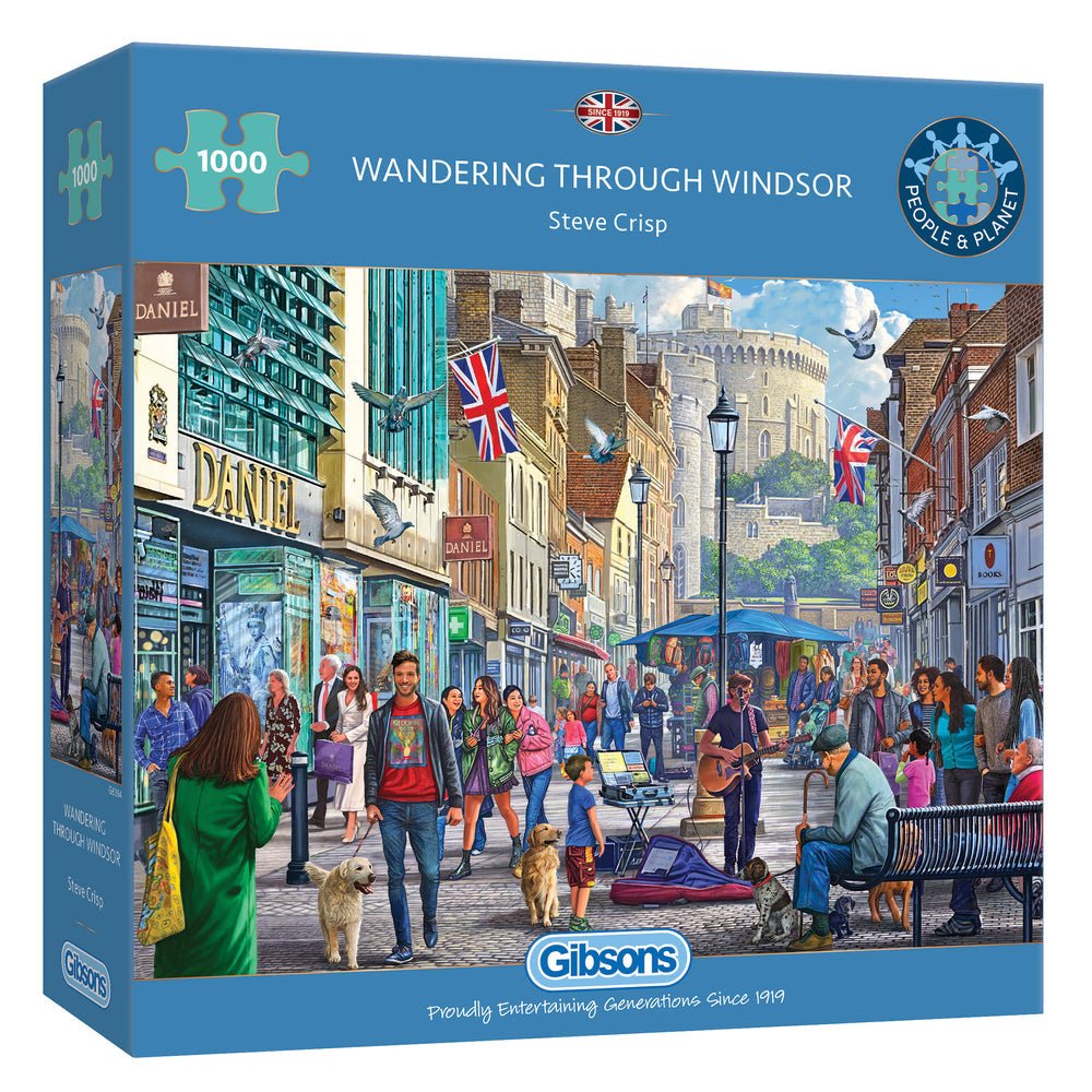 Séta Windsor - ban Gibsons 1000 darabos kirakó puzzle (G - G6364) - puzzlegarden