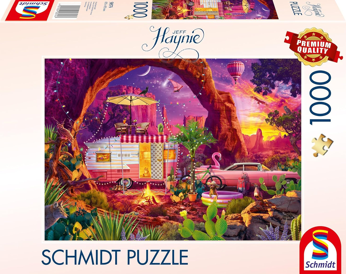 Sivatagi kempingparadicsom Schmidt Spiele 1000 darabos kirakó puzzle (SCH - 58574) - puzzlegarden