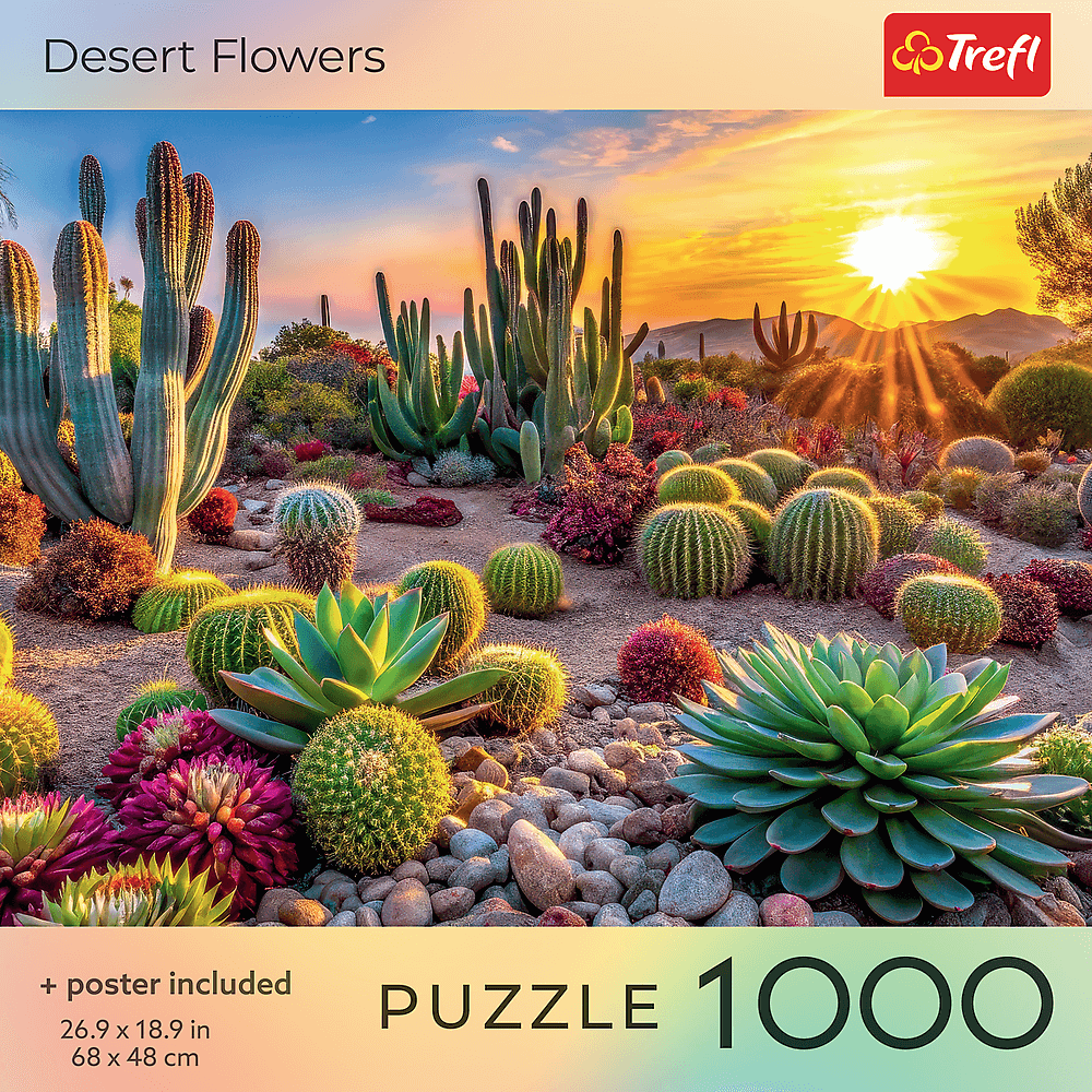Sivatagi virágok Trefl 1000 darabos kirakó puzzle (TR-USA_99296) - puzzlegarden