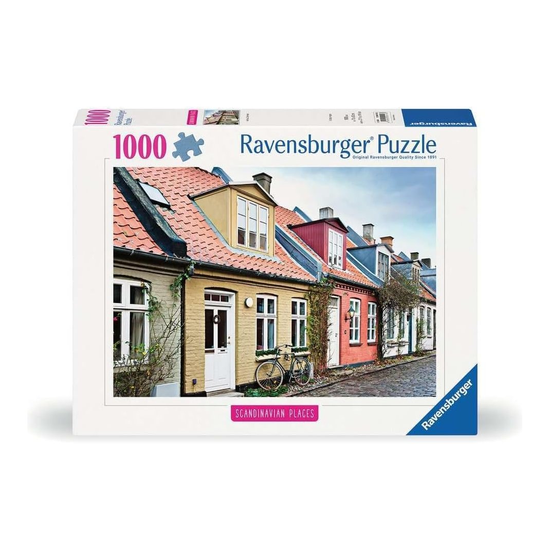 Skandináv Helyek - Házak Aarhusban, Dánia Ravensburger 1000 darabos kirakó puzzle (RA-12000113) - puzzlegarden