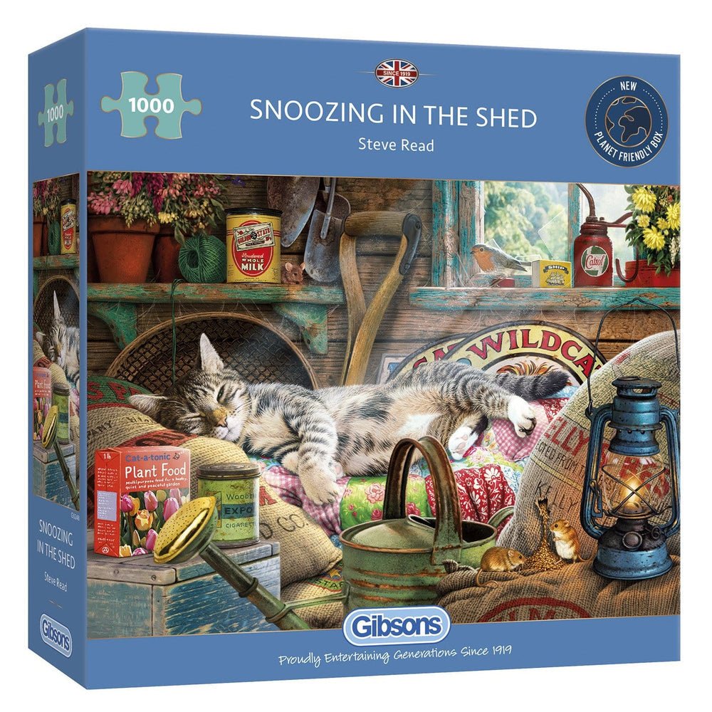 Snoozing in the Shed Gibsons 1000 darabos kirakó puzzle (G - G6248 5012269062489) - puzzlegarden