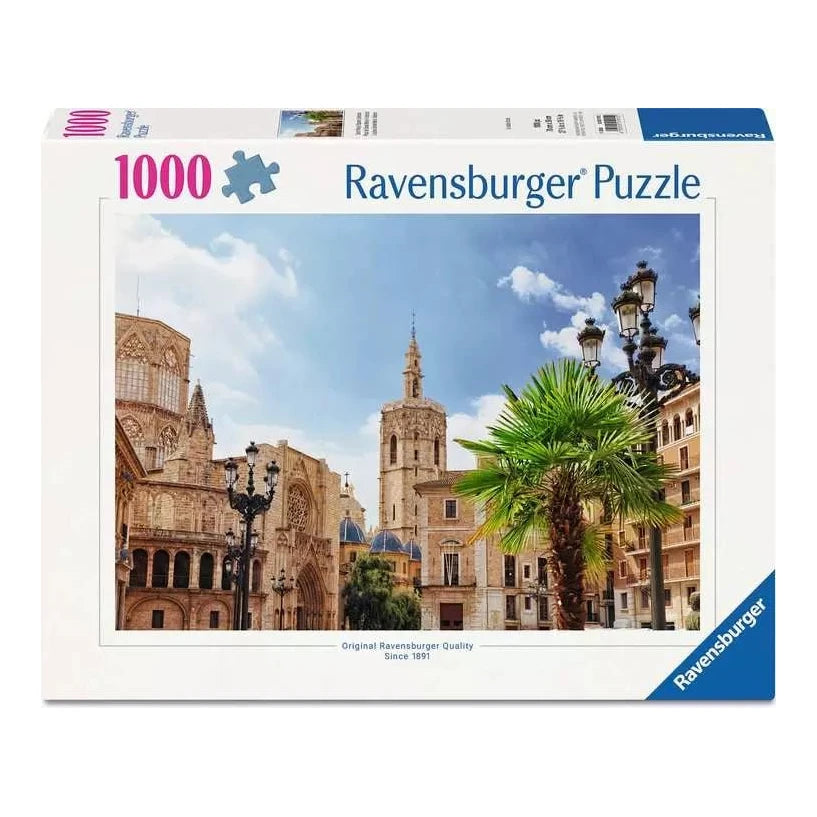 Spanyol tájak - Szent Mária tér, Valencia Ravensburger 1000 darabos kirakó puzzle (RA-12001915) - puzzlegarden