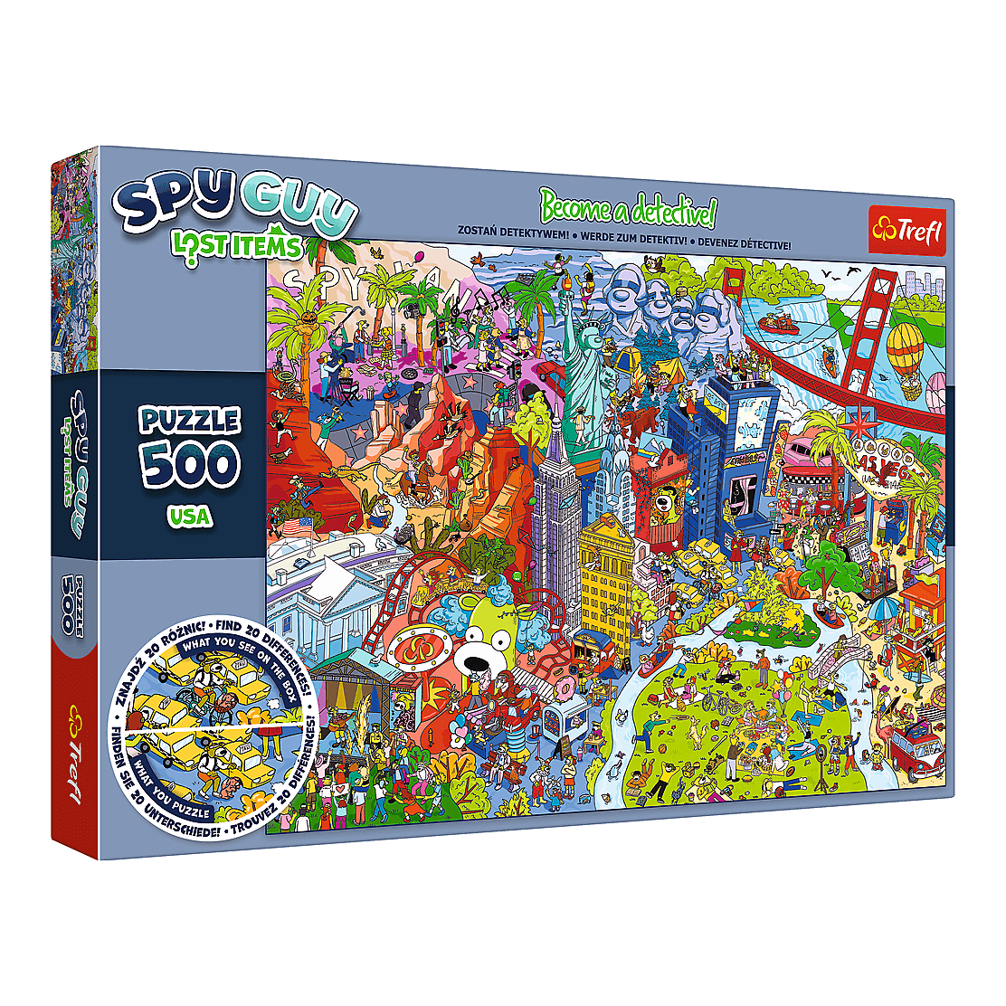 Spy Guy: Elveszett tárgyak – USA Trefl 500 darabos kirakó puzzle (TR-37480) - puzzlegarden
