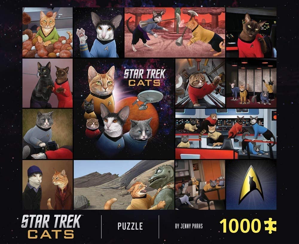 Star Trek Macskák Galison 1000 darabos kirakó puzzle (GA - STCATS) - puzzlegarden