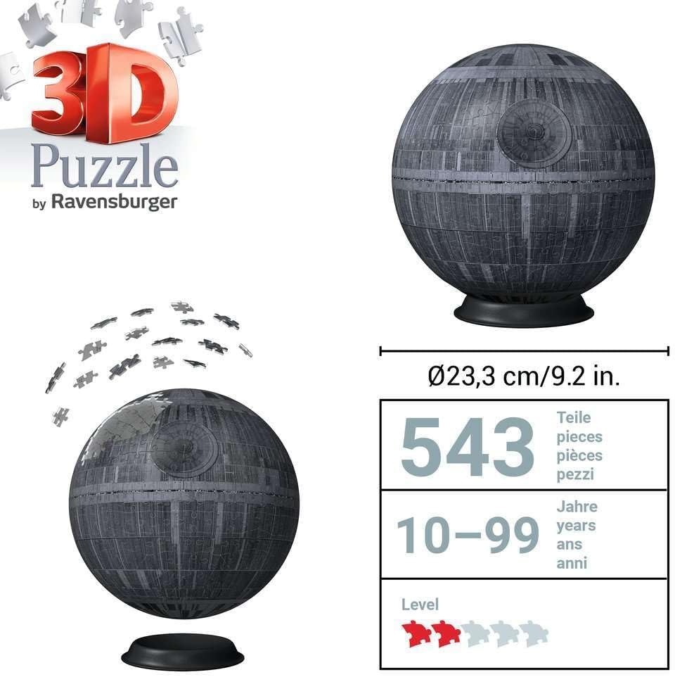 Star Wars Halálcsillag - 3D Ravensburger 543 darabos kirakó puzzle (RA - 11555 4005556115556) - puzzlegarden