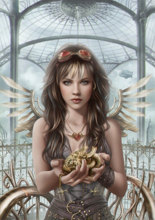 Steampunk Hercegnő Grafika 1000 darabos kirakó puzzle (GR - F - 30007) - puzzlegarden