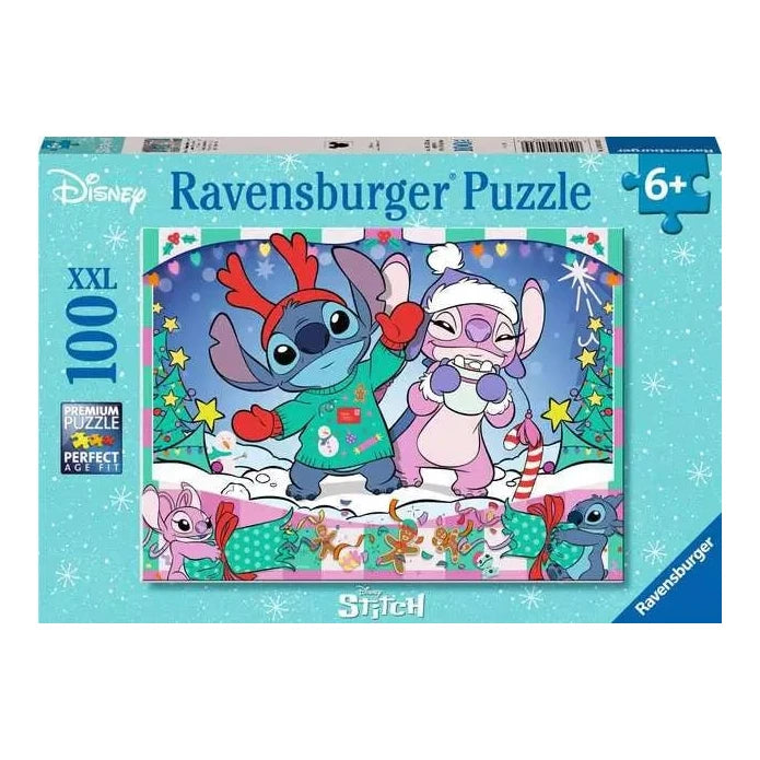 Stitch karácsonya Ravensburger 100 darabos kirakó puzzle (RA-12004030) - puzzlegarden