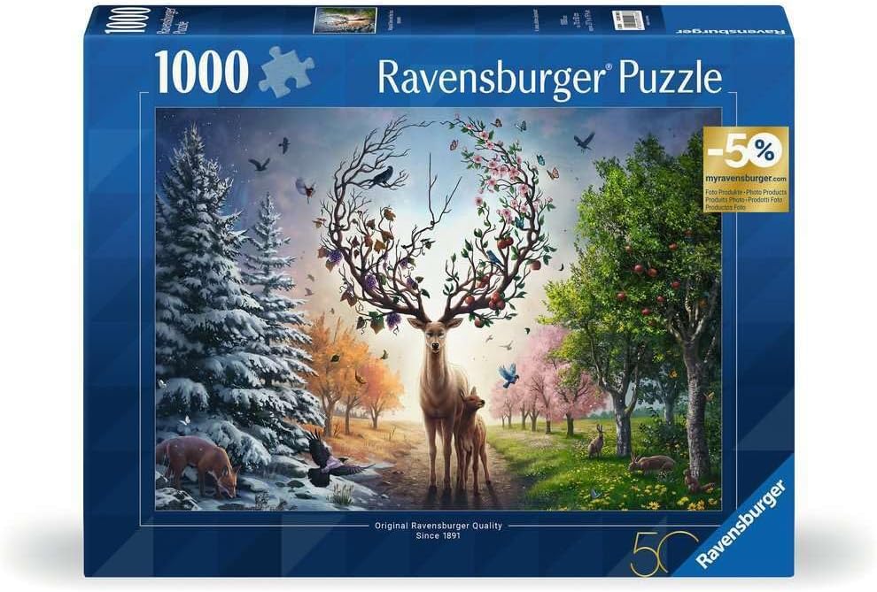 Szarvas az Évszakokban Ravensburger 1000 darabos kirakó puzzle (RA - 12001088) - puzzlegarden