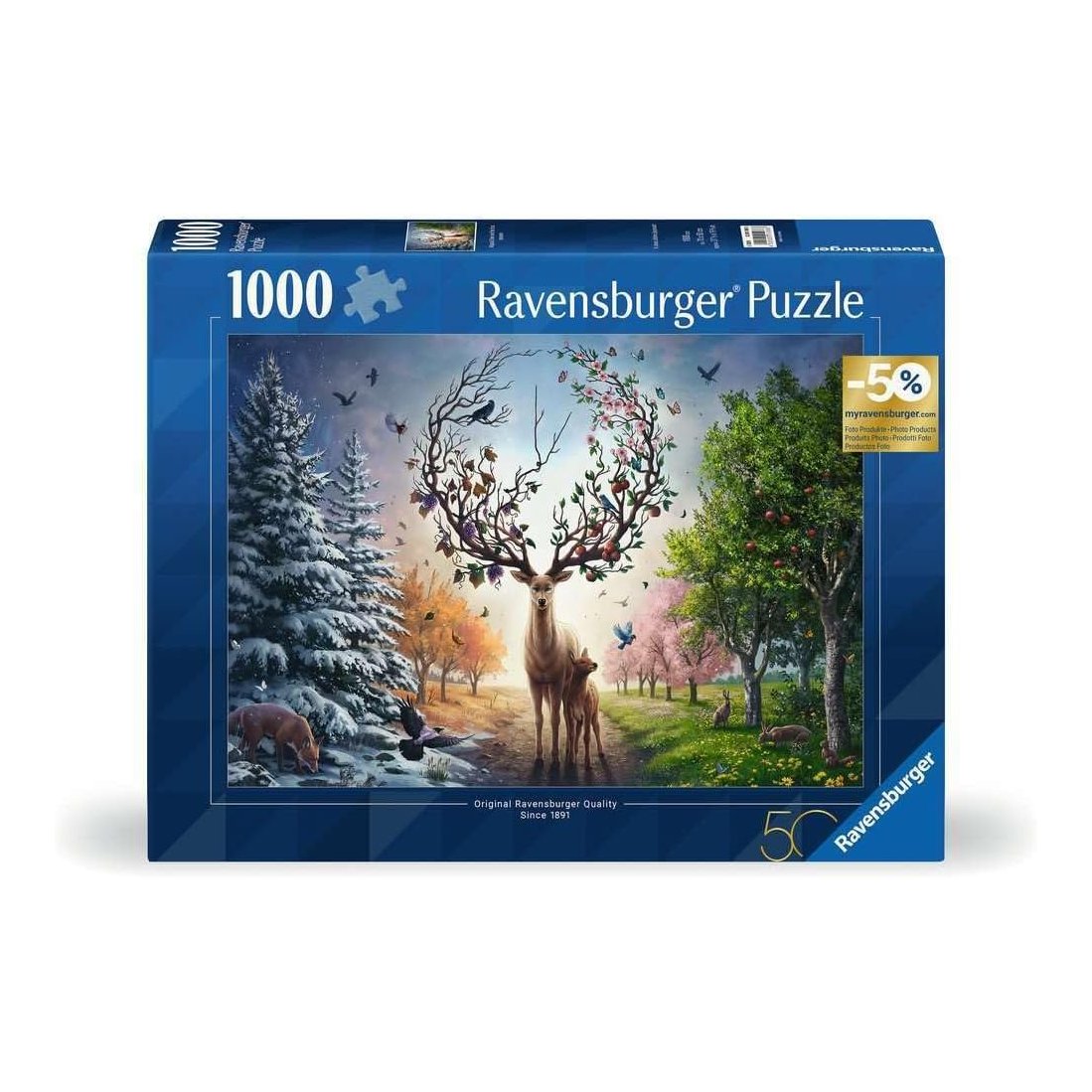 Szarvas az Évszakokban Ravensburger 1000 darabos kirakó puzzle (RA - 12001088) - puzzlegarden