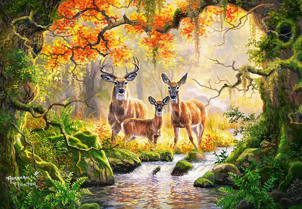 Szarvas család Castorland 1000 darabos kirakó puzzle (C - 104253) - puzzlegarden
