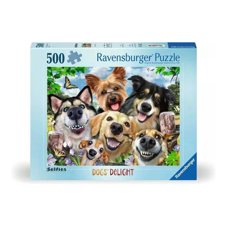 Szelfik – Kutyák boldogsága Ravensburger 500 darabos kirakó puzzle (RA - 12000532) - puzzlegarden