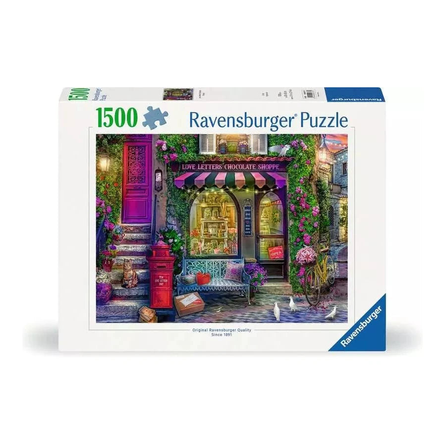 Szerelmes levelek csokiboltja Ravensburger 1500 darabos kirakó puzzle (RA - 12000737) - puzzlegarden
