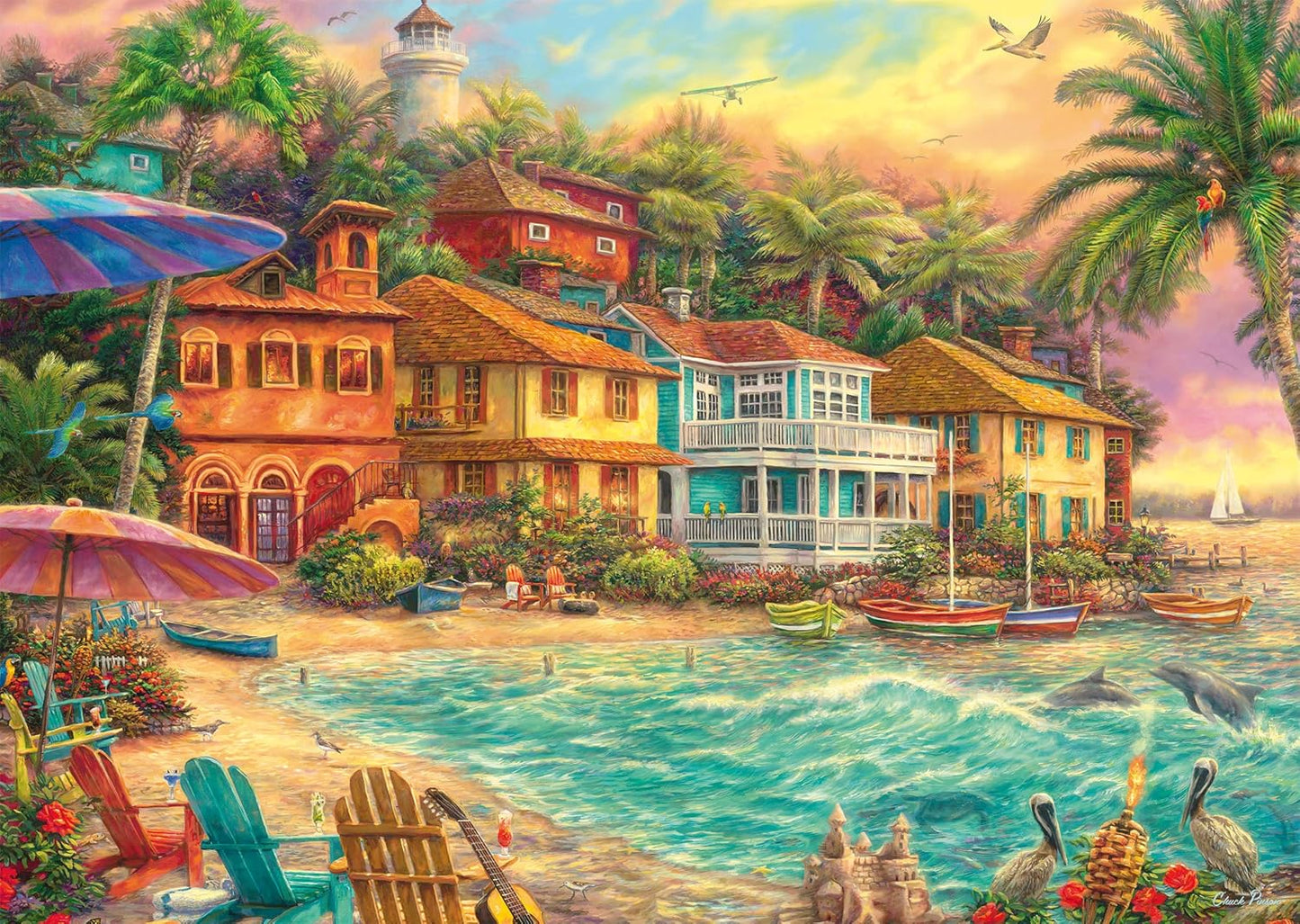 Szigetlakók élete Schmidt Spiele 1000 darabos kirakó puzzle (SCH - 58555) - puzzlegarden
