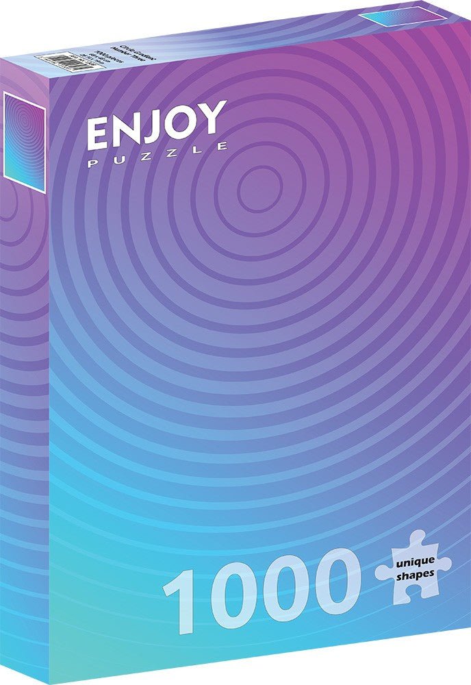Színátmenet körökben - 3 Enjoy 1000 darabos kirakó puzzle (EN - 1308) - puzzlegarden