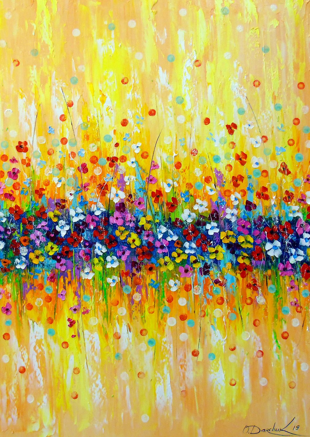 Színes Absztrakt Virágok Enjoy 1000 darabos kirakó puzzle (EN - 1793) - puzzlegarden