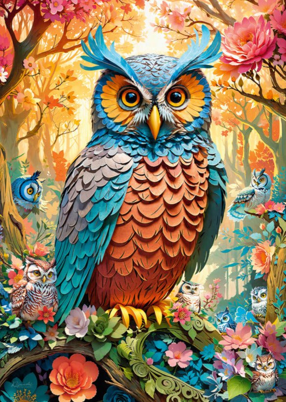 Színes Bagoly Cherry Pazzi 1000 darabos kirakó puzzle (CP - 30776) - puzzlegarden