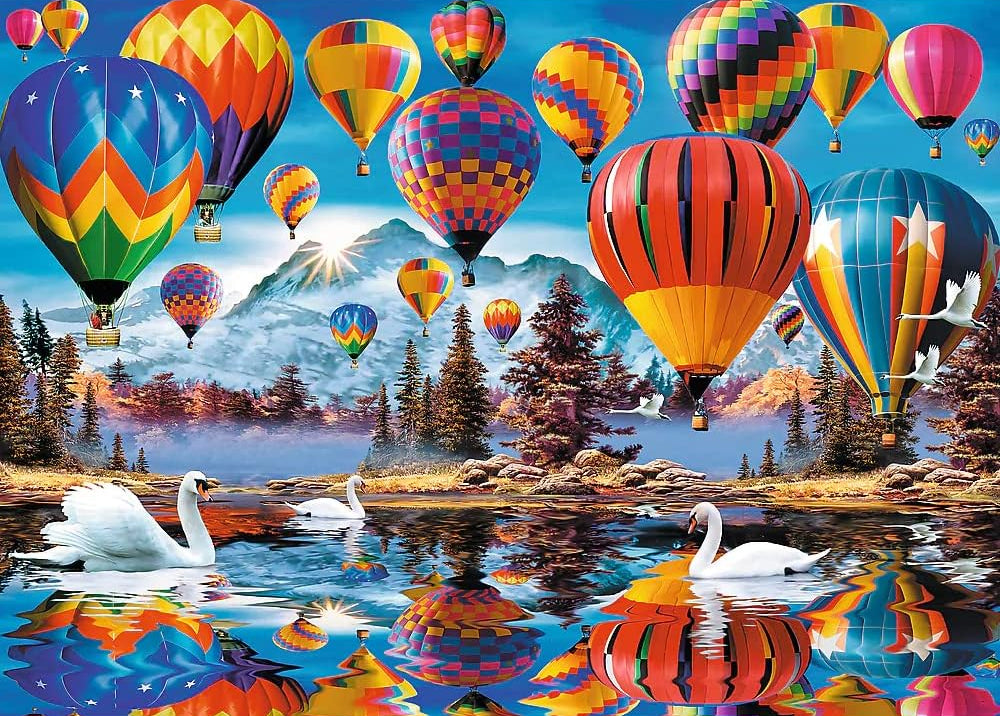 Színes Léggömbök - Fa kirakó Trefl Wood Craft 1000 darabos kirakó puzzle (TR - 20143) - puzzlegarden