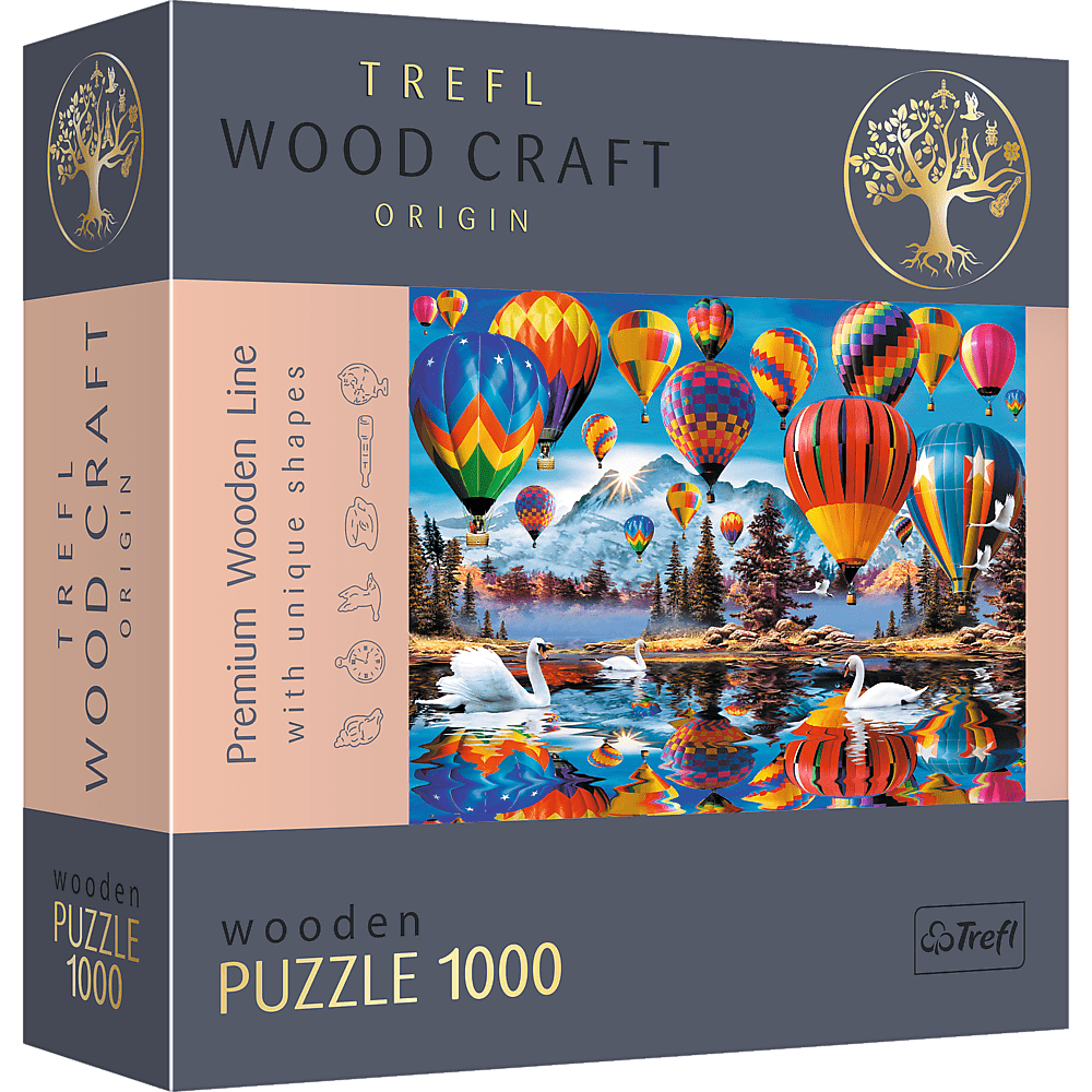 Színes Léggömbök - Fa kirakó Trefl Wood Craft 1000 darabos kirakó puzzle (TR - 20143) - puzzlegarden