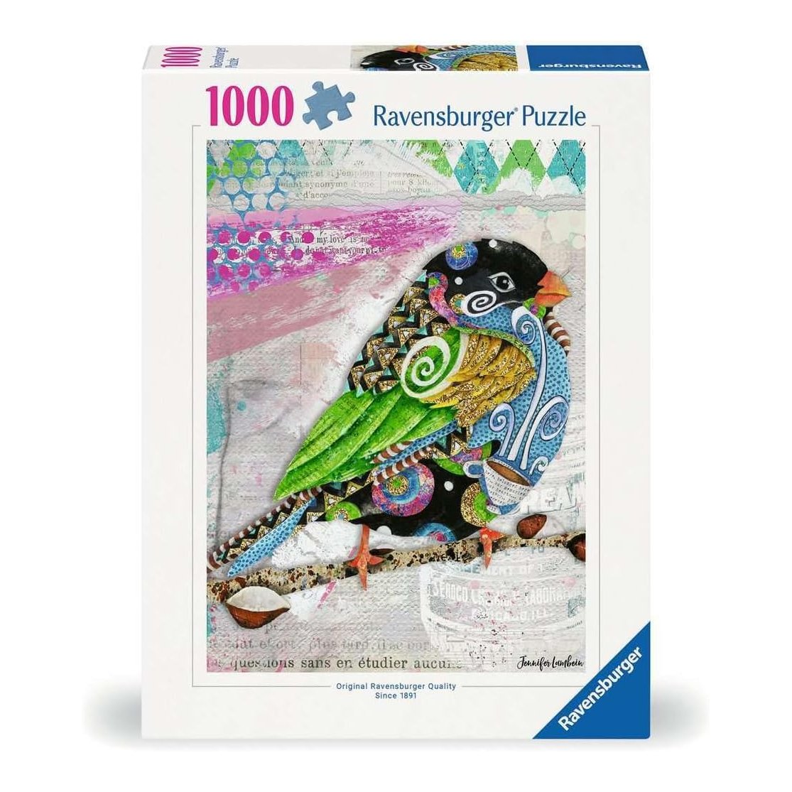 Színes madár Ravensburger 1000 darabos kirakó puzzle (RA - 12001438) - puzzlegarden
