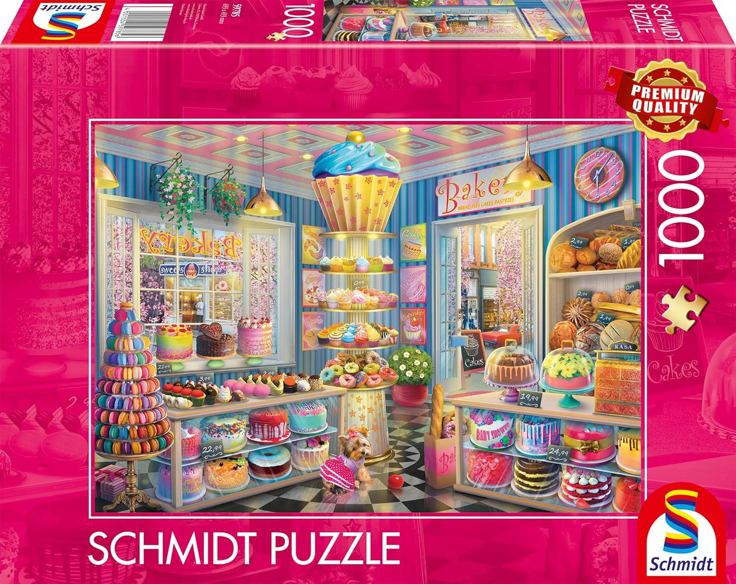 Színes pékség Schmidt Spiele 1000 darabos kirakó puzzle (SCH - 59785) - puzzlegarden
