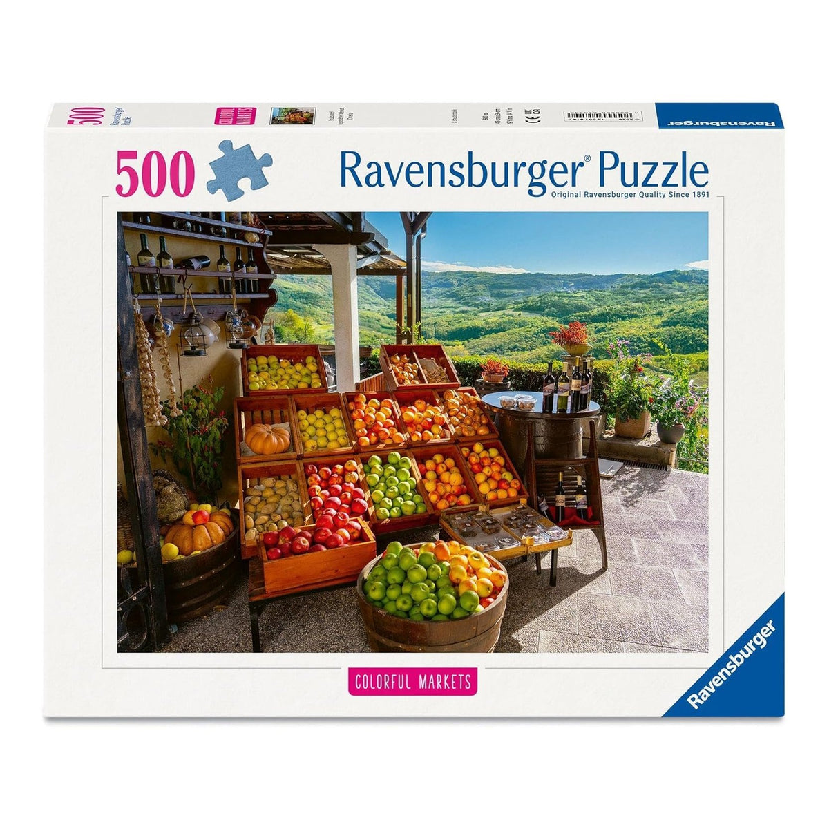 Színes Piacok - Zöldség - gyümölcs piac, Horvátország Ravensburger 500 darabos kirakó puzzle (RA-12001814) - puzzlegarden