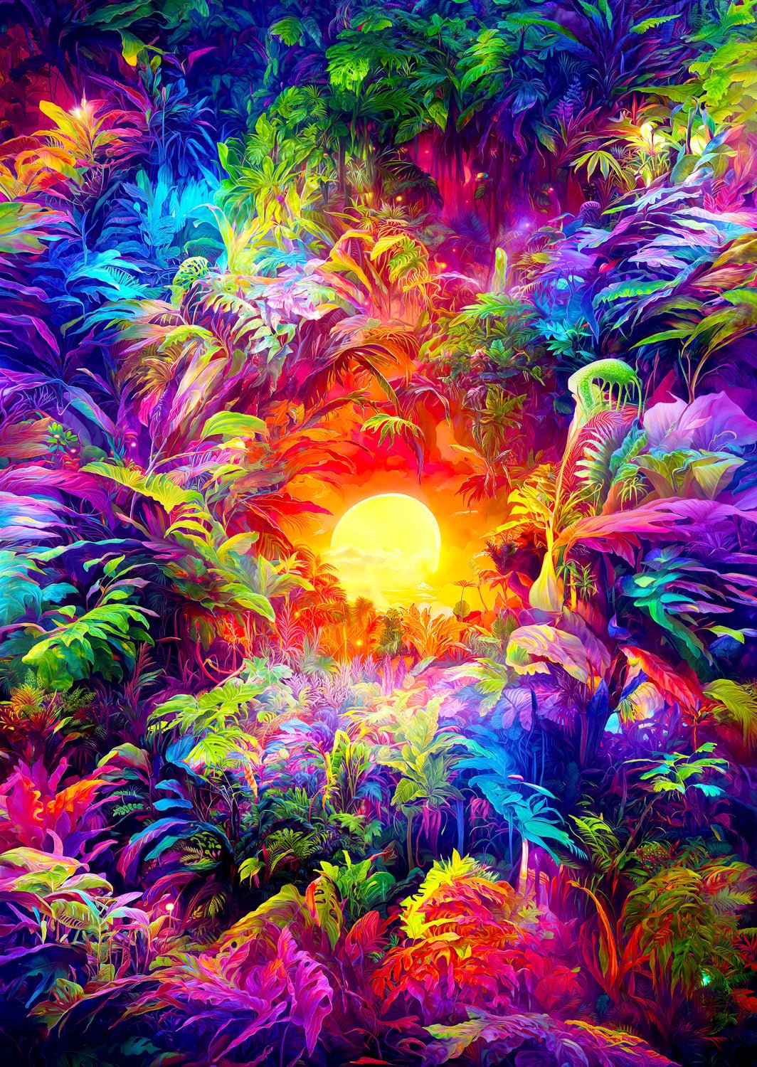 Szivárvány Dzsungel Enjoy 1000 darabos kirakó puzzle (EN - 2200) - puzzlegarden