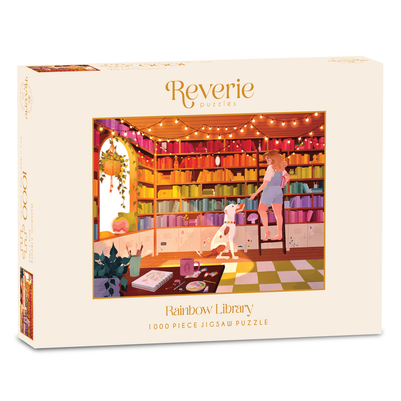Szivárvány könyvtár Reverie 1000 darabos kirakó puzzle (RE - RL1000SD) - puzzlegarden