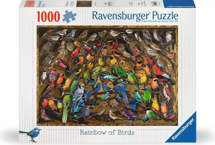 Szivárvány madarak Ravensburger 1000 darabos kirakó puzzle (RA-12000281) - puzzlegarden
