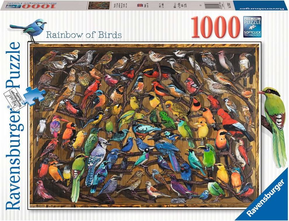 Szivárvány madarak Ravensburger 1000 darabos kirakó puzzle (RA - 17478) - puzzlegarden