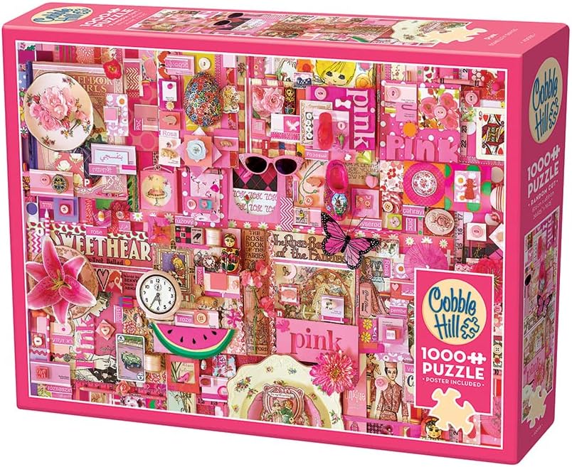 Szivárvány - Rózsaszín Cobble Hill 1000 darabos kirakó puzzle (CH - 40055) - puzzlegarden