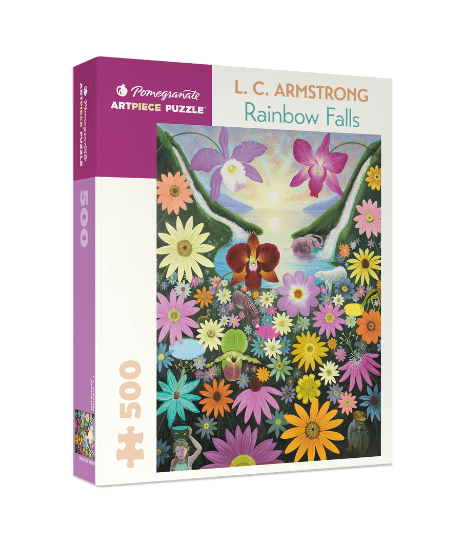 Szivárvány - vízesés Pomegranate 500 darabos kirakó puzzle (POM - JP002) - puzzlegarden