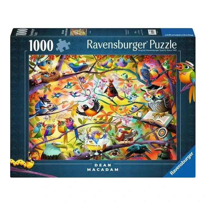 Szorgos Madárkák Ravensburger 1000 darabos kirakó puzzle (RA - 12001023) - puzzlegarden