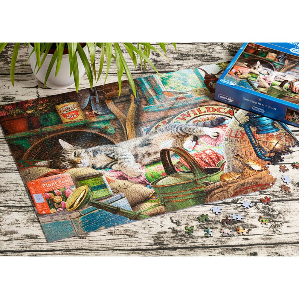 Szundikálás a fészerben Gibsons 1000 darabos kirakó puzzle (G - G6248) - puzzlegarden