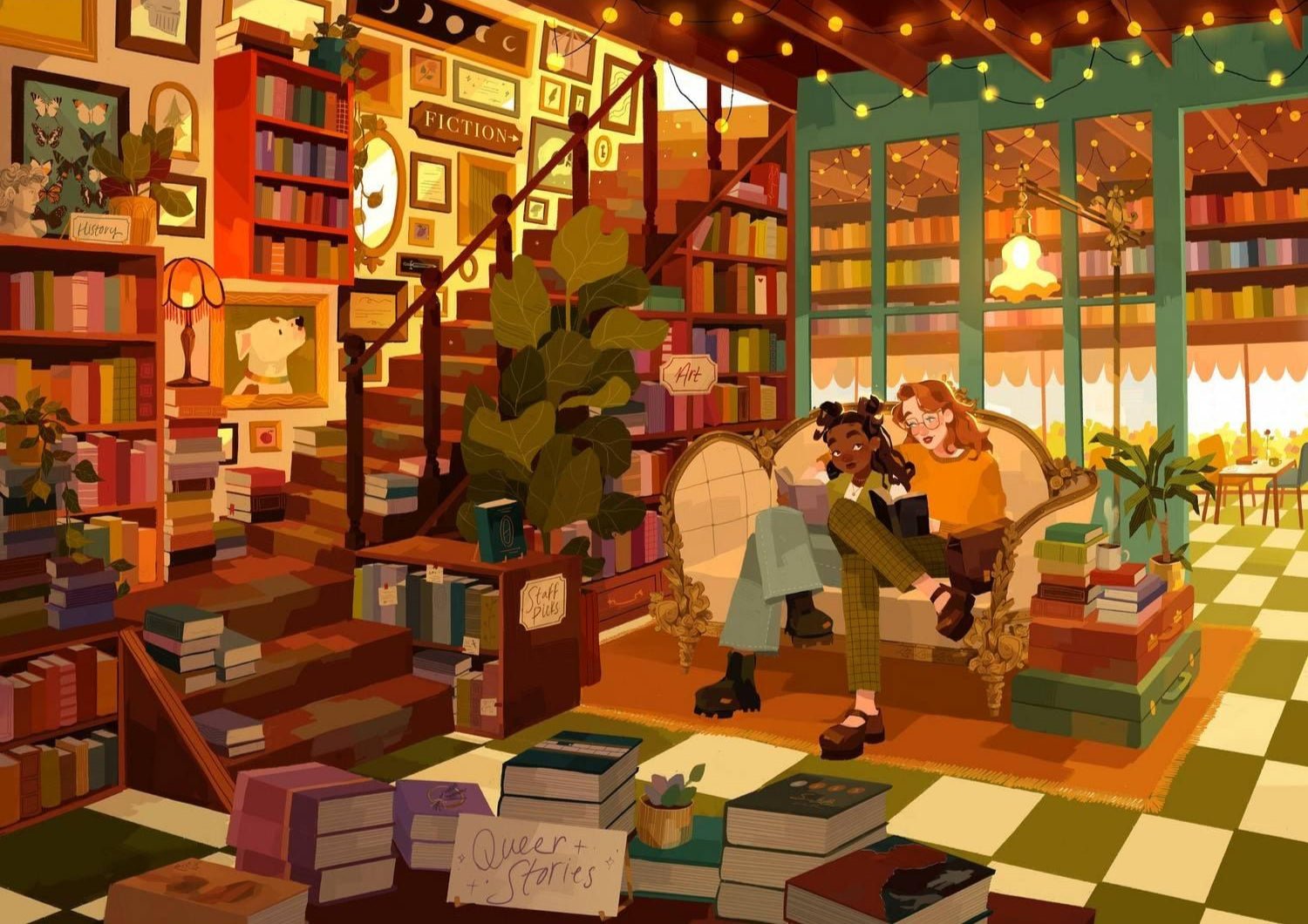 Találka a könyvek között Reverie 1000 darabos kirakó puzzle (RE - BD1000SD) - puzzlegarden