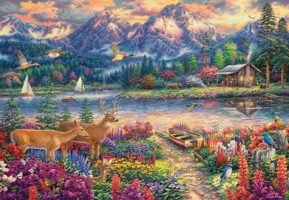Tavasz a hegyekben Castorland 1500 darabos kirakó puzzle (C - 152131) - puzzlegarden